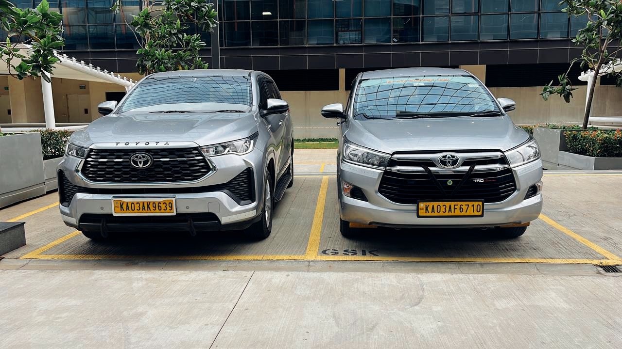 Toyota Innova Hycross rental in Bangalore